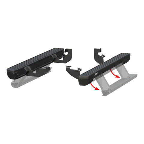 ARIES 3034472 - ActionTrac 48.75 Powered Running Boards, Select Ford Bronco 2-Door