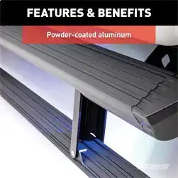 ARIES 3034472 - ActionTrac 48.75 Powered Running Boards, Select Ford Bronco 2-Door