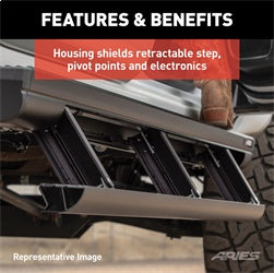 ARIES 3036570 - ActionTrac 69.6 Powered Running Boards, Select Jeep Wrangler JK