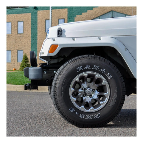 CURT 31028 2 Front Receiver Hitch, Select Jeep Wrangler TJ (Drilling Required)
