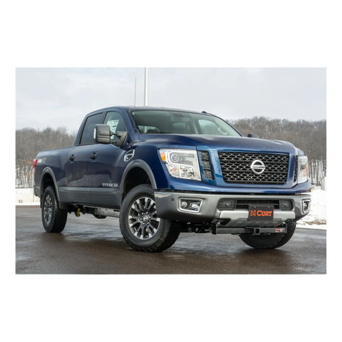 CURT 31077 2-Inch Front Receiver Hitch, Select Nissan Titan XD