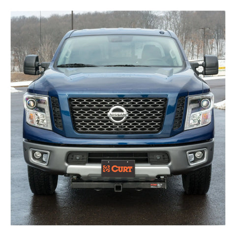 CURT 31077 2-Inch Front Receiver Hitch, Select Nissan Titan XD