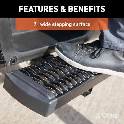 CURT 32001 Grip Step 26-Inch Hitch for 2-Inch Receiver