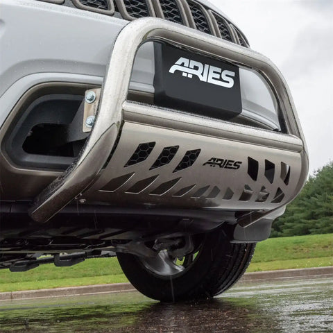 ARIES 35-4001 - 3 Polished Stainless Bull Bar, Select Chevrolet, GMC