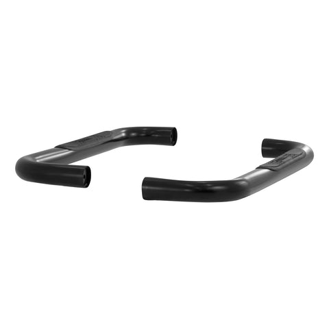 ARIES 35600 - 3 Round Black Steel Side Bars, Select Jeep Wrangler TJ