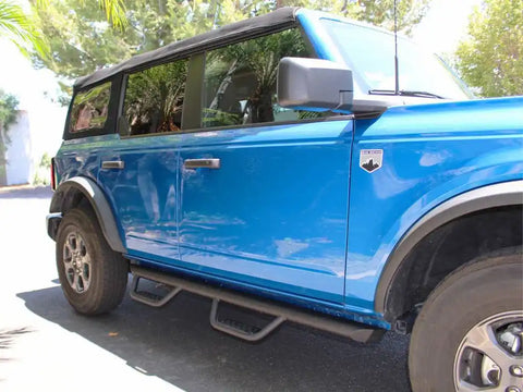 Go Rhino D224043T - Drop down hoop step design is ideal for lifted vehicles or larger tires