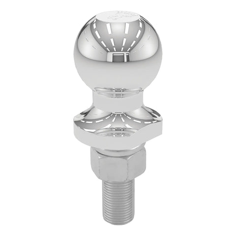 CURT 40015 1-7/8 Trailer Ball (3/4 x 2-1/8 Shank, 2,000 lbs., Chrome)