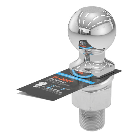 CURT 40022 2-5/16 Trailer Ball (1-1/4 x 3 Shank, 6,000 lbs., Chrome)