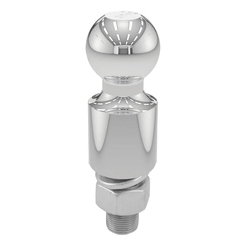CURT 40034 2 Trailer Ball (1 x 2-1/8 Shank, Rise, 6,000 lbs., Chrome)