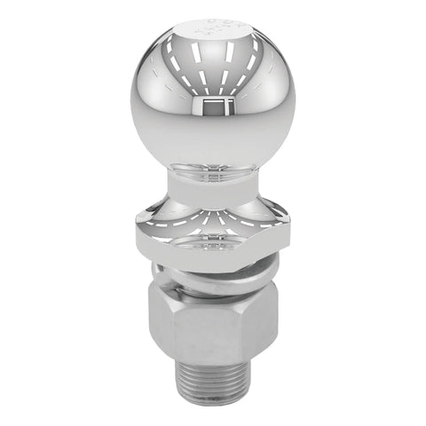 CURT 40037 2 Trailer Ball (1 x 2-1/8 Shank, 7,500 lbs., Chrome)