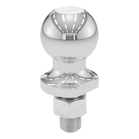 CURT 40061 1-7/8 Trailer Ball (3/4 x 1-5/8 Shank, 2,000 lbs., Chrome, Packaged)