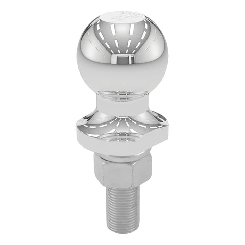 CURT 40063 1-7/8 Trailer Ball (3/4 x 2-1/8 Shank, 2,000 lbs., Chrome, Packaged)