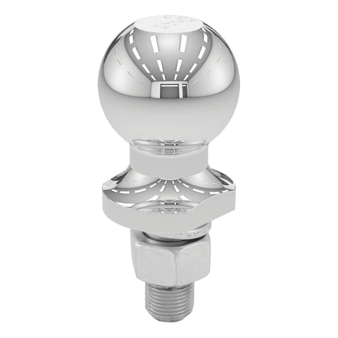 CURT 40064 2 Trailer Ball (3/4 x 1-3/4 Shank, 3,500 lbs., Chrome, Packaged)