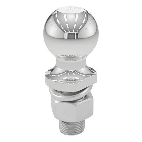 CURT 40066 2 Trailer Ball (1 x 2-1/8 Shank, 6,000 lbs., Chrome, Packaged)