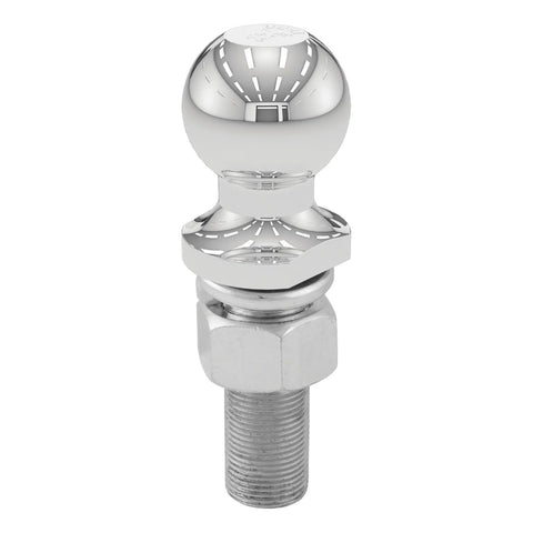 CURT 40072 1-7/8 Trailer Ball (1 x 3 Shank, 3,500 lbs., Chrome, Packaged)