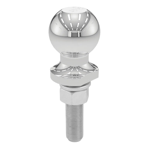 CURT 40073 2 Trailer Ball (3/4 x 3 Shank, 3,500 lbs., Chrome, Packaged)