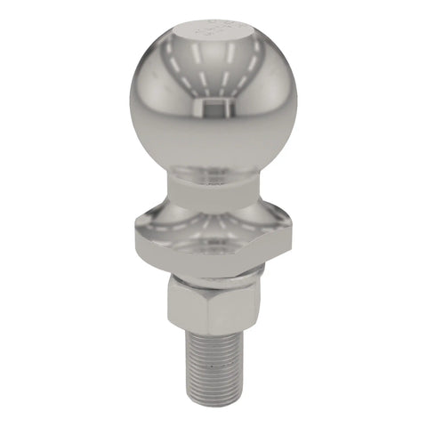 CURT 40082 2 Trailer Ball (3/4 x 2-1/8 Shank, 3,500 lbs., Stainless, Packaged)