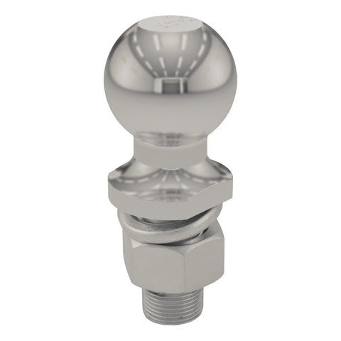 CURT 40083 - 2in. Trailer Ball (1in. x 2-1/8in. Shank 6000 lbs. Stainless Packaged)