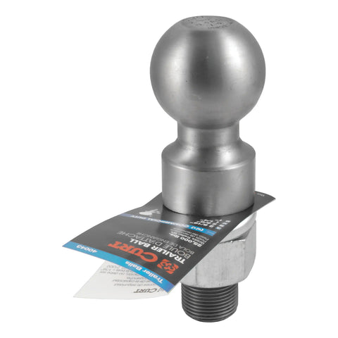 CURT 40086 2-5/16 Trailer Ball (1-1/4 x 2-5/8 Shank, 25,000 lbs., Raw Steel)