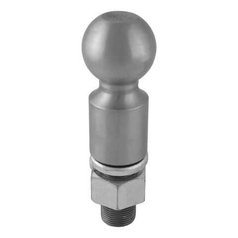 CURT 40087 2-5/16 Trailer Ball (1-1/4 x 2-5/8 Shank, 2 Rise, 25,000 lbs., Raw Steel)