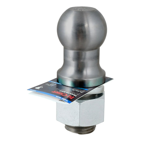 CURT 40089 - 3in. Trailer Ball (2in. x 3-1/4in. Shank 30000 lbs. Raw Steel)