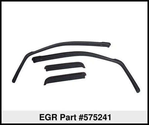 EGR 575241 - 14-22 Jeep Cherokee In-Channel Window Visors Front/Rear Set Dark Smoke