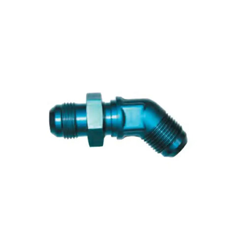 -10AN BLU 45 DEGREE BULKHEAD FLARE