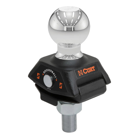 CURT 40246 RockerBall 2 Cushion Hitch Trailer Ball (3/4 Shank, 3,500 lbs, Packaged)