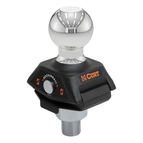 CURT 40248 RockerBall 2-5/16 Cushion Hitch Trailer Ball (1 Shank, 7,500 lbs, Packaged)