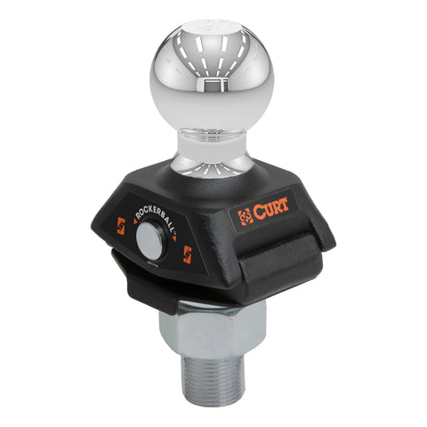 CURT 40249 RockerBall 2-5/16 Cushion Hitch Ball (1-1/4 Shank, 12,000 lbs, Packaged)