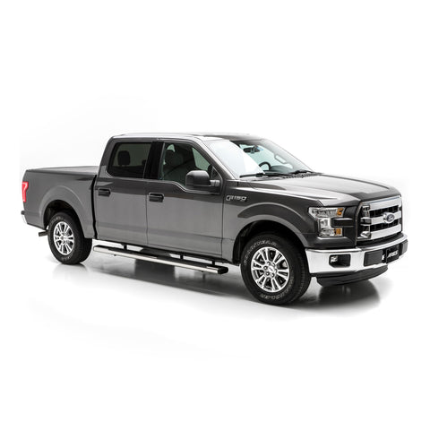 ARIES 4444023 - 6 x 75 Polished Stainless Oval Side Bars, Select Ford F-150, F-250