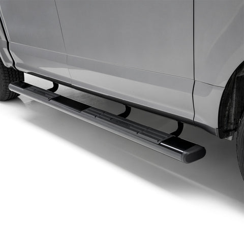 ARIES 4445027 - 6 x 91 Black Aluminum Oval Side Bars, Select Ford F-Series