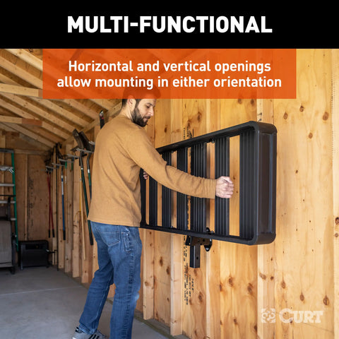 CURT 45069 Hitch Accessory Wall Mount, 2-Inch Receiver