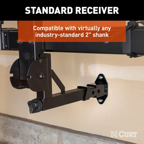 CURT 45069 Hitch Accessory Wall Mount, 2-Inch Receiver