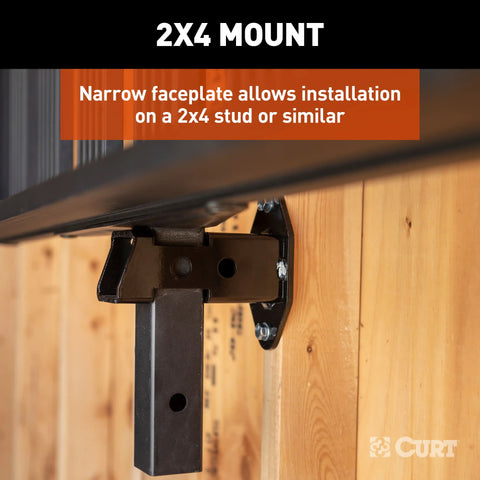 CURT 45069 Hitch Accessory Wall Mount, 2-Inch Receiver