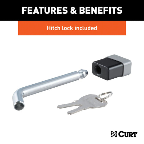 CURT 45141 - Towing Starter Kit with 2in. Ball (2in. Shank 7500 lbs Drop)