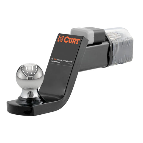 CURT 45142 Towing Starter Kit with 2 Ball (2 Shank, 7,500 lbs, 4 Drop)