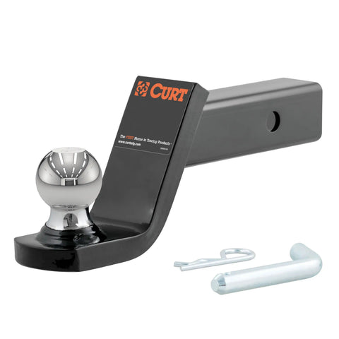 CURT 45154 Fusion Ball Mount with 2 (2 Shank, 7,500 lbs., 4 Drop)