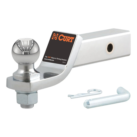 CURT 45295 Loaded Ball Mount with 2 (2 Shank, 7,500 lbs., Drop)