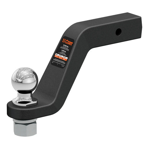 CURT 45370 Loaded Forged Ball Mount with 2-5/16 (2 Shank, 15,000 lbs, 6 Drop)