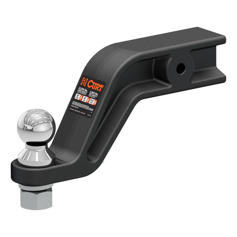 CURT 45376 Loaded Forged Ball Mount with 2-5/16 (3 Shank, 20,000 lbs, 6 Drop)