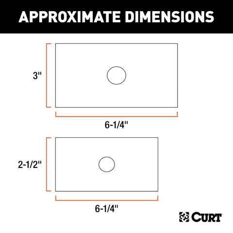 CURT 45408 Reducer Sleeve Set (3 to 2-1/2 2 Shanks, Pieces)