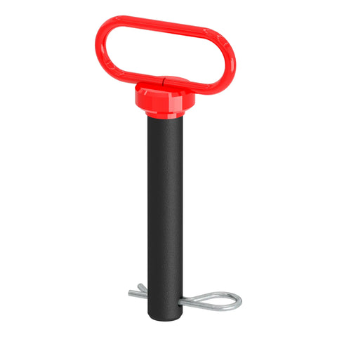 CURT 45803 1 x 5-1/2-Inch Clevis Pin Hitch with Rubber-Coated Handle and Clip