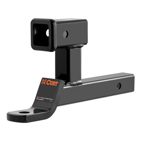 CURT 45810 Multi-Use Ball Mount (2 Shank, 7,500 lbs., 5-13/16 Rise, 1 Hole)