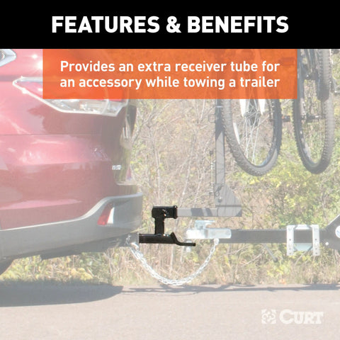 CURT 45810 Multi-Use Ball Mount (2 Shank, 7,500 lbs., 5-13/16 Rise, 1 Hole)