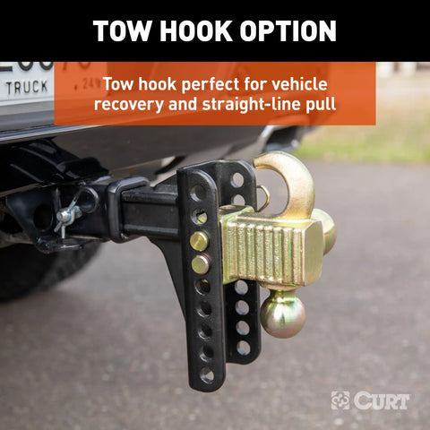 CURT 45904 - Adjustable Channel Ball Mount