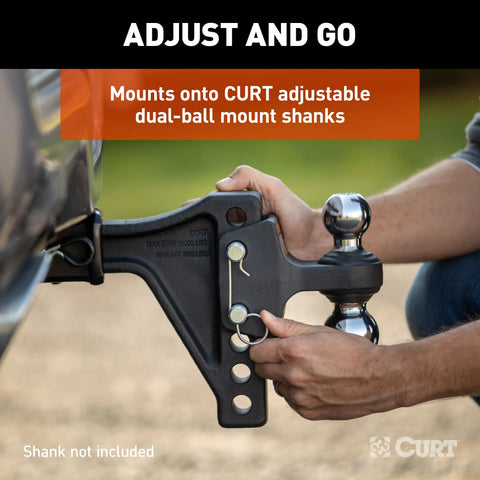 CURT 45933 Dual Ball Attachment for Weight Distribution Shank