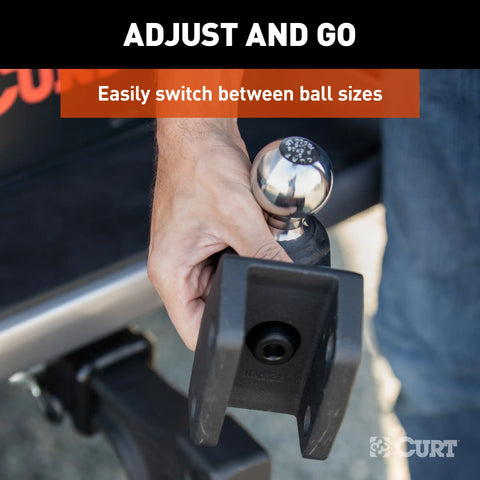 CURT 45933 Dual Ball Attachment for Weight Distribution Shank