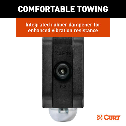 CURT 45936 Deep-Drop Adjustable Trailer Hitch Ball Mount with Dual Ball, 2 Shank, 15K