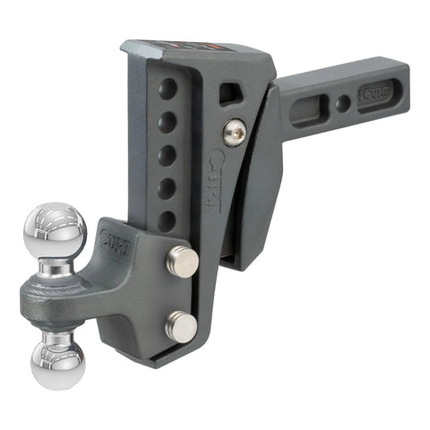CURT 45951 Rebellion XD Adjustable Cushion Hitch (2 Shank, 2", 2-5/16 Balls, 15K)